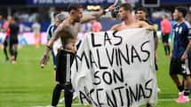 FIFA investigates Argentina after Falklands banner controversy following England semifinal win