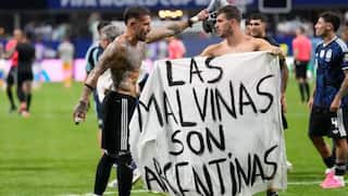 FIFA investigates Argentina after Falklands banner controversy following England semifinal win