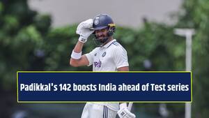 Padikkal's 142 boosts India ahead of Test series