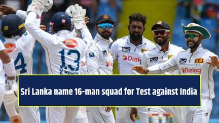 Sri Lanka name 16-man squad for Test against India