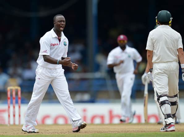 West Indies strike early as Australia struggle at lunch