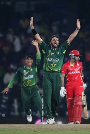 5-for Afridi stars in Pakistan win over Canada 5-for Afridi stars in Pakistan win over Canada