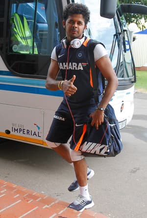 Sreesanth protests omission from the playing eleven Sreesanth protests omission from the playing eleven