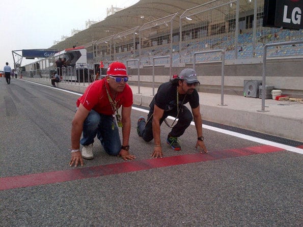 Yuvraj Singh tweets for Alonso from Bahrain Grand Prix Yuvraj Singh tweets for Alonso from Bahrain Grand Prix