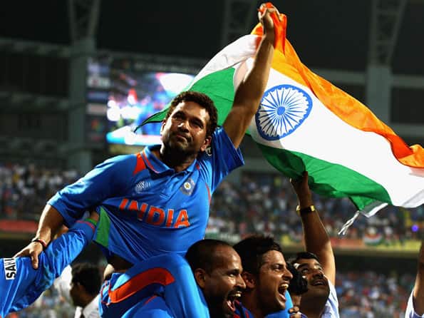 Sachin Tendulkar, Virender Sehwag celebrate World Cup anniversary on Twitter Sachin Tendulkar, Virender Sehwag celebrate World Cup anniversary on Twitter