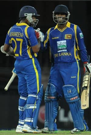 Jayawardene, Malinga star in Sri Lanka's four-wicket win Jayawardene, Malinga star in Sri Lanka's four-wicket win