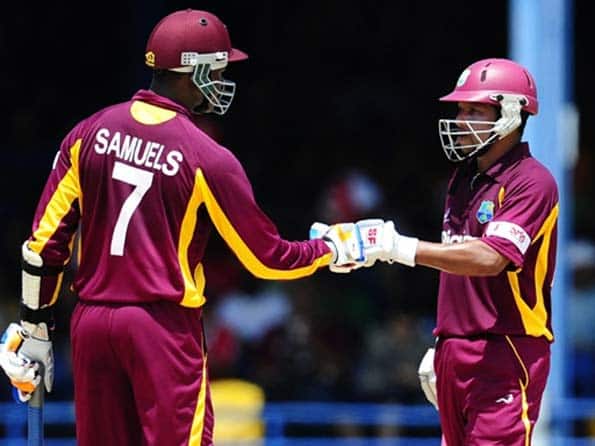 Sarwan, Samuels half-century propel Windies to 214 Sarwan, Samuels half-century propel Windies to 214