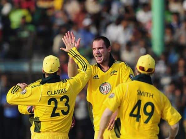 John Hastings takes hat-trick as Australia win 