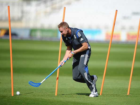 Stuart Broad mulls over England's practice session gains