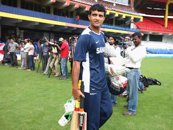 Sourav Ganguly dejected by empty stands at Eden Gardens Sourav Ganguly dejected by empty stands at Eden Gardens