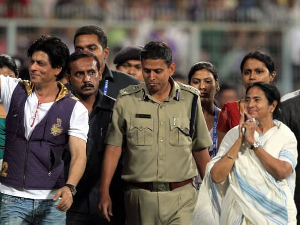 IPL 2012: Bengal CM Mamta Banerjee visits Eden Gardens to watch KKR-DD clash