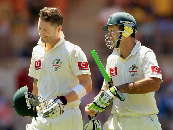 Clarke, Ponting register highest partnership for any wicket at Adelaide 