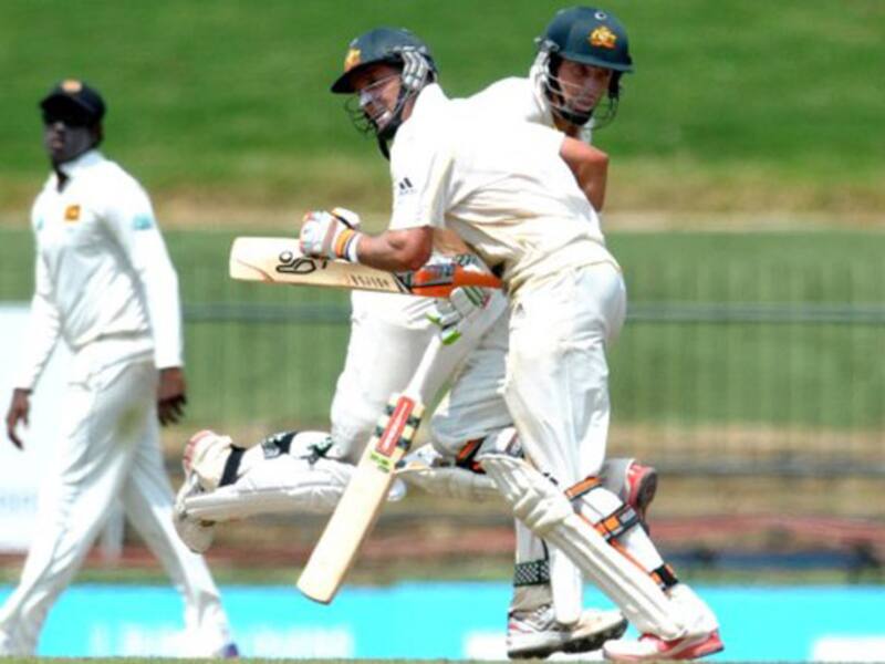Marsh, Hussey put Australia in command on rain-truncated day 