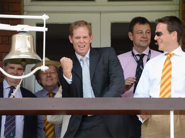 Shaun Pollock gets the honour of ringing the Lord's pavilion bell