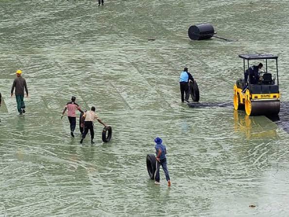 Rain delays start of the Bangladesh innings in Asia Cup 2012 Rain delays start of the Bangladesh innings in Asia Cup 2012