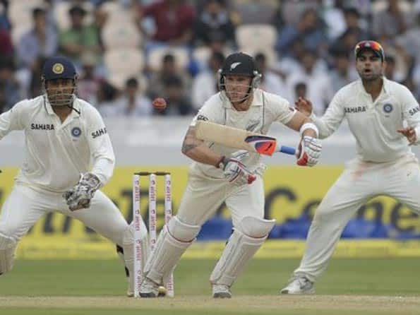 Live Cricket Score India vs New Zealand 1st Test at Hyderabad: New Zealand reach 92/1 at lunch Live Cricket Score India vs New Zealand 1st Test at Hyderabad: New Zealand reach 92/1 at lunch