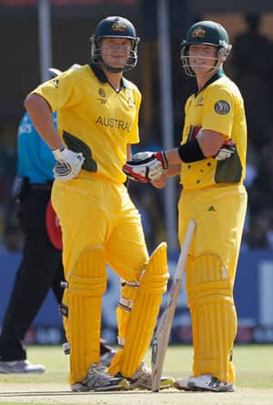 Half centuries for Watson & Haddin; NZ press self-destruct button Half centuries for Watson & Haddin; NZ press self-destruct button