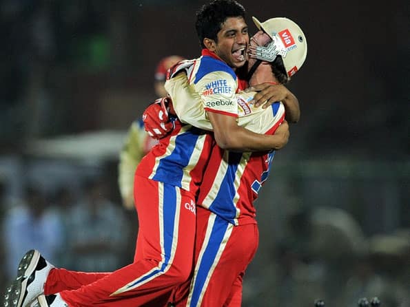 IPL 2012: AB de Villiers shares Man of the Match award with KP Appanna 