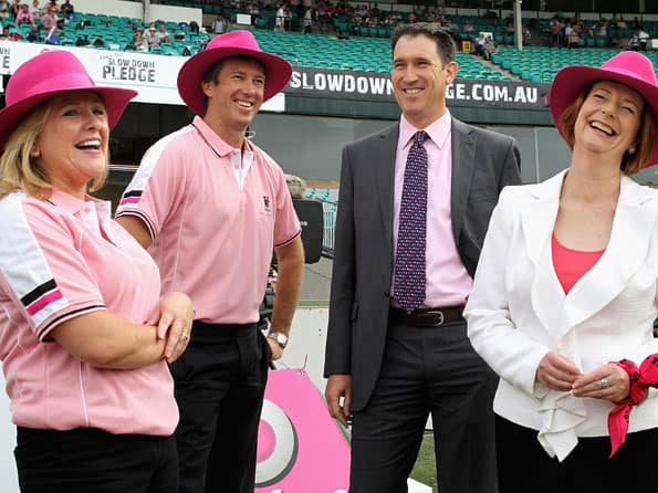 SCG goes pink in its 100th Test match