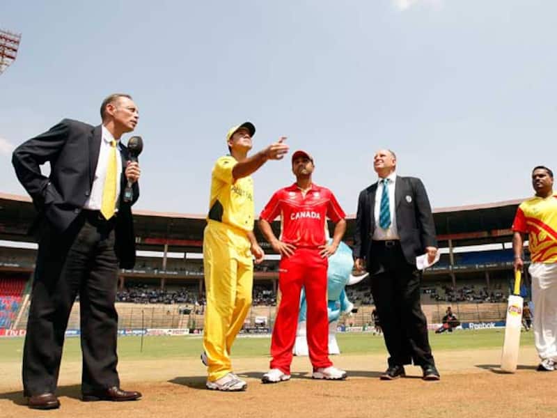Canada opt to bat against Australia in their last World Cup match