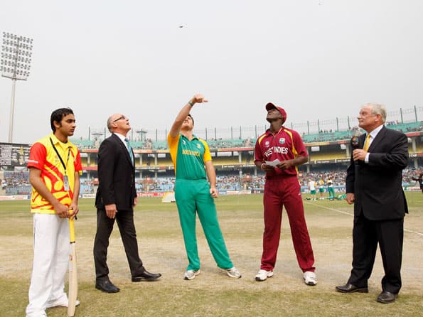 South Africa wins toss, opts to field first against West Indies South Africa wins toss, opts to field first against West Indies