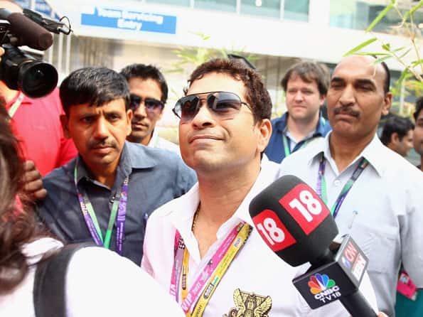 Tendulkar unknown personality for foreign journalists at Indian GP