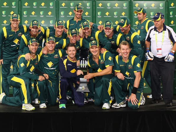 ICC presents ODI shield to Australia ICC presents ODI shield to Australia