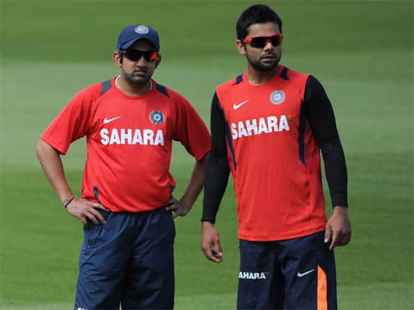 Gautam Gambhir, Virat Kohli work hard in practice despite rare break Gautam Gambhir, Virat Kohli work hard in practice despite rare break