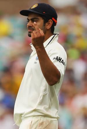 Twitter ban for Team India after Virat Kohli's gesture
