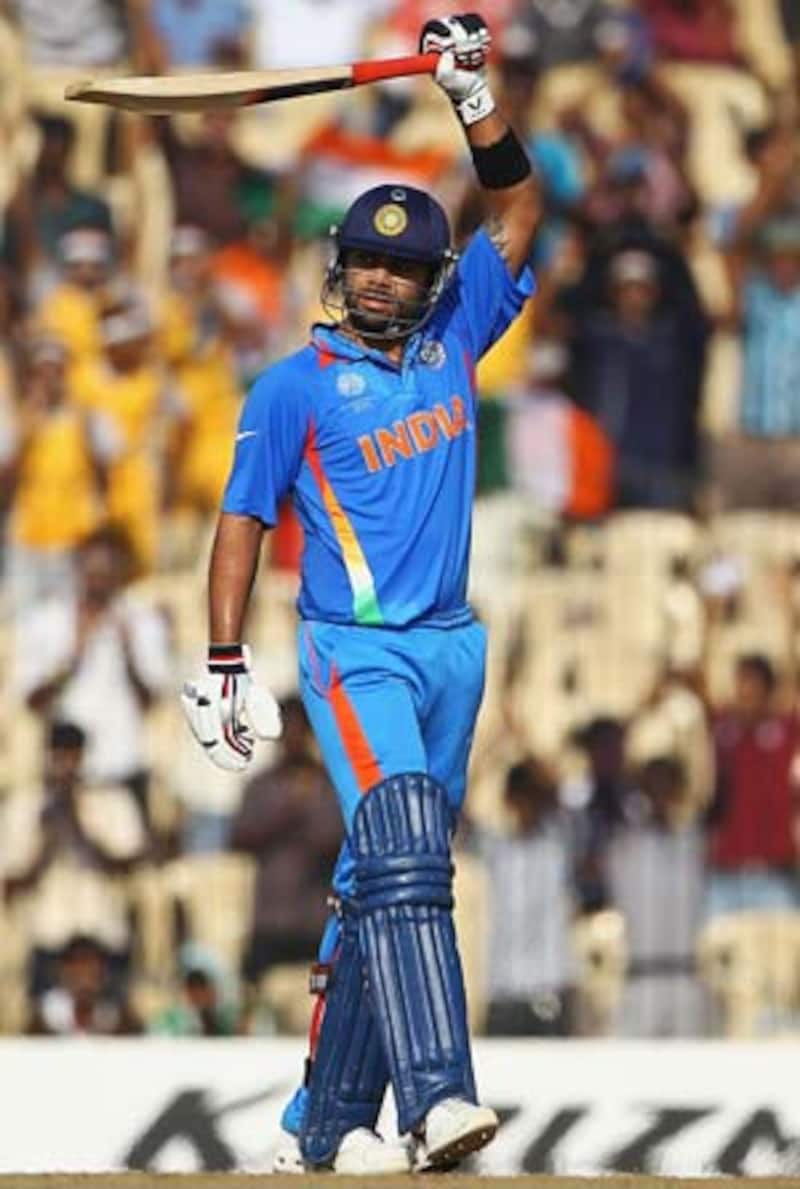 Kohli slams maiden World Cup half-century as India make merry