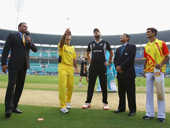 Australia choose to bowl first against New Zealand Australia choose to bowl first against New Zealand