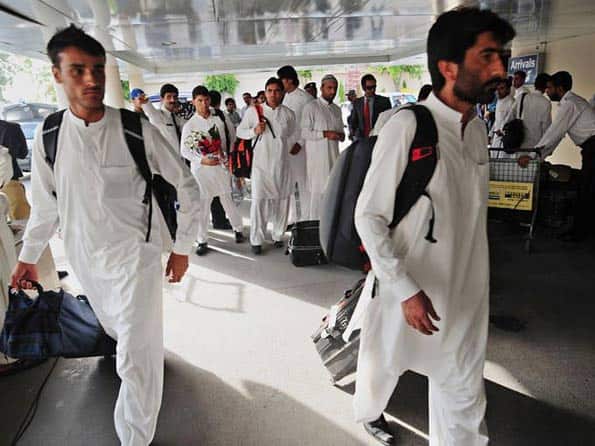 Afghanistan team arrives in Pakistan for three-match ODI series Afghanistan team arrives in Pakistan for three-match ODI series