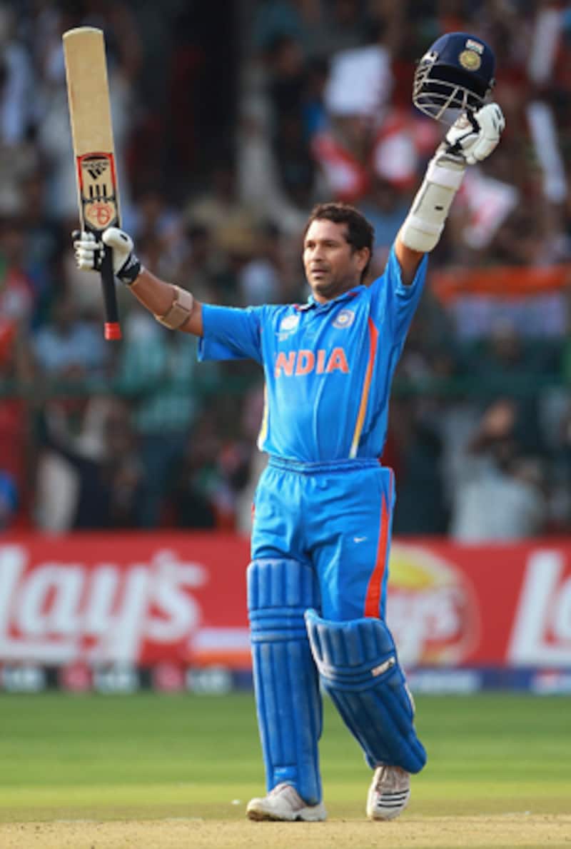 Tendulkars 47th ODI century powers India to 338