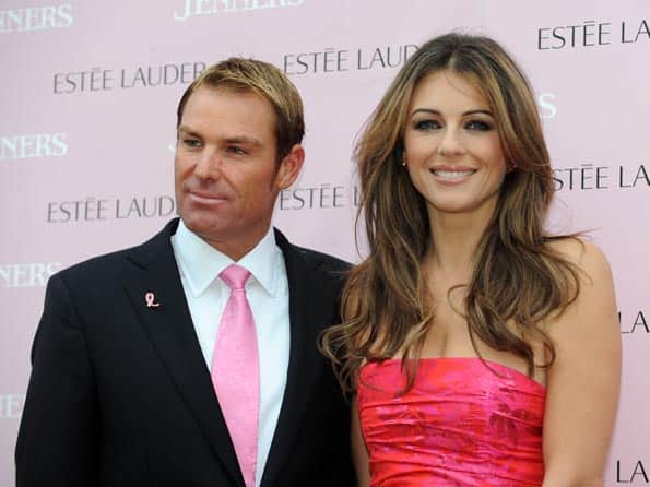Shane Warne makes me happy: Elizabeth Hurley Shane Warne makes me happy: Elizabeth Hurley