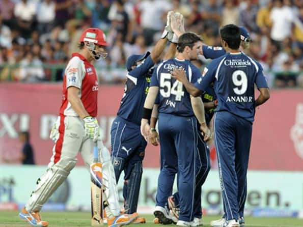 Dhawan fifty and Mishra hat-trick thwarts KXIP's playoffs dreams