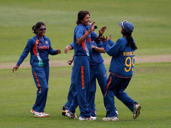 Jhulan Goswami's four-wicket haul helps India beat England Jhulan Goswami's four-wicket haul helps India beat England