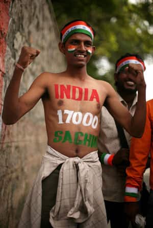 Indian cricket fan Indian cricket fan