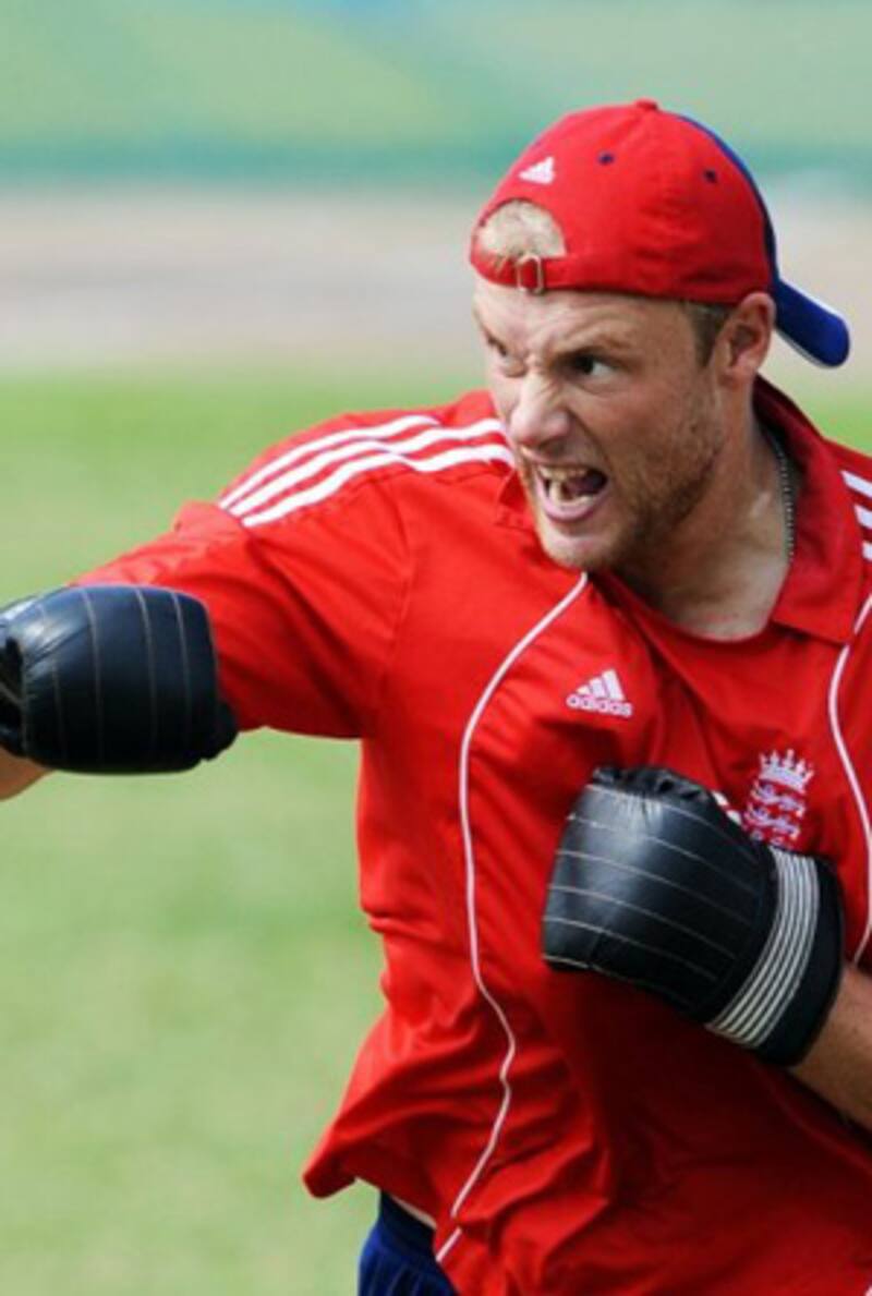 Former England captain Andrew Flintoff serious about boxing as a career
