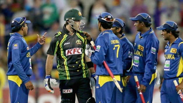 Australia, Sri Lanka players make peace following fiery end to second T20 at Melbourne