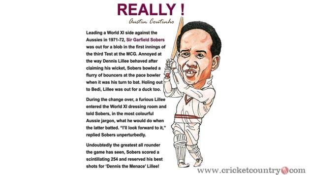 When Sir Garry Sobers paid left-handed compliments to Dennis Lillee!