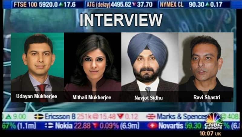 Ravi Shastri and Navjot Sidhu in conversation with CNBC TV18&acirc;s Udayan Mukherjee and Mithali Mukherjee