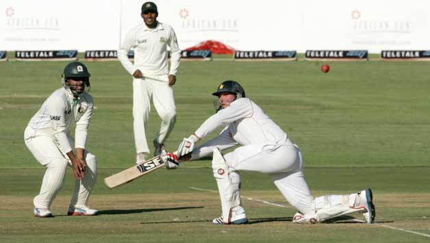 Zimbabwe reach 217/4 after Brendan Taylor's century at stumps on Day 1 Zimbabwe reach 217/4 after Brendan Taylor's century at stumps on Day 1