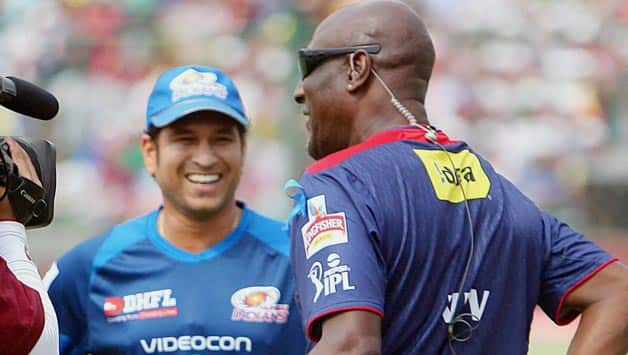 Sachin meets Viv Richards Sachin meets Viv Richards