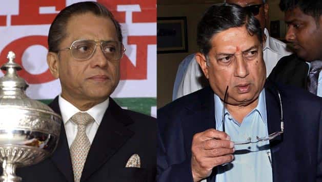 N Srinivasan steps aside as BCCI president; Jagmohan Dalmiya to act as interim chief N Srinivasan steps aside as BCCI president; Jagmohan Dalmiya to act as interim chief