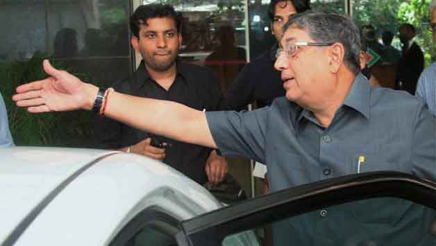 N Srinivasan arrives to attend BCCI Working Committee meeting