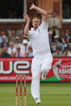 Andrew Flintoff steamrolls Australia to help England win an Ashes Test at Lord's after 75 years