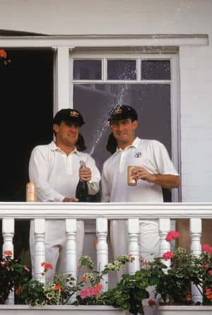 Ashes 1989: Mark Taylor and Geoff Marsh bat through the first day at Nottingham