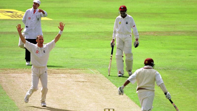 West Indies lose Leeds Test inside two days; Andrew Caddick scalps four wickets in five balls