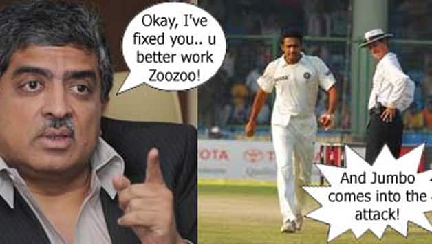 Anil Kumble vs Nandan Nilekani — the battle begins for General Elections in India 2014 Anil Kumble vs Nandan Nilekani — the battle begins for General Elections in India 2014