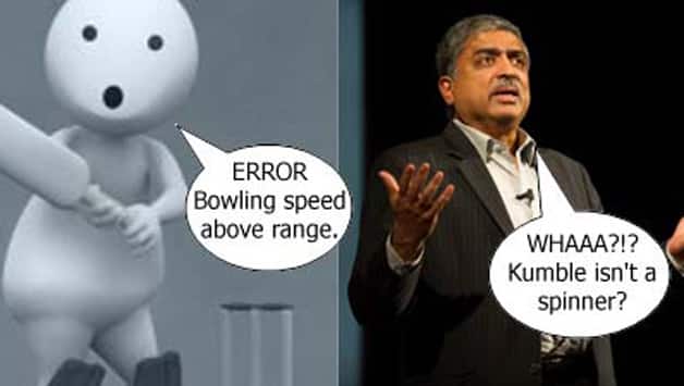 Anil Kumble vs Nandan Nilekani — the battle begins for General Elections in India 2014 Anil Kumble vs Nandan Nilekani — the battle begins for General Elections in India 2014